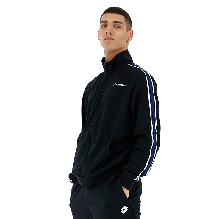 Lotto Suit Circle Ii Bs Rib Pl Tracksuits Black | YFUHTVHS