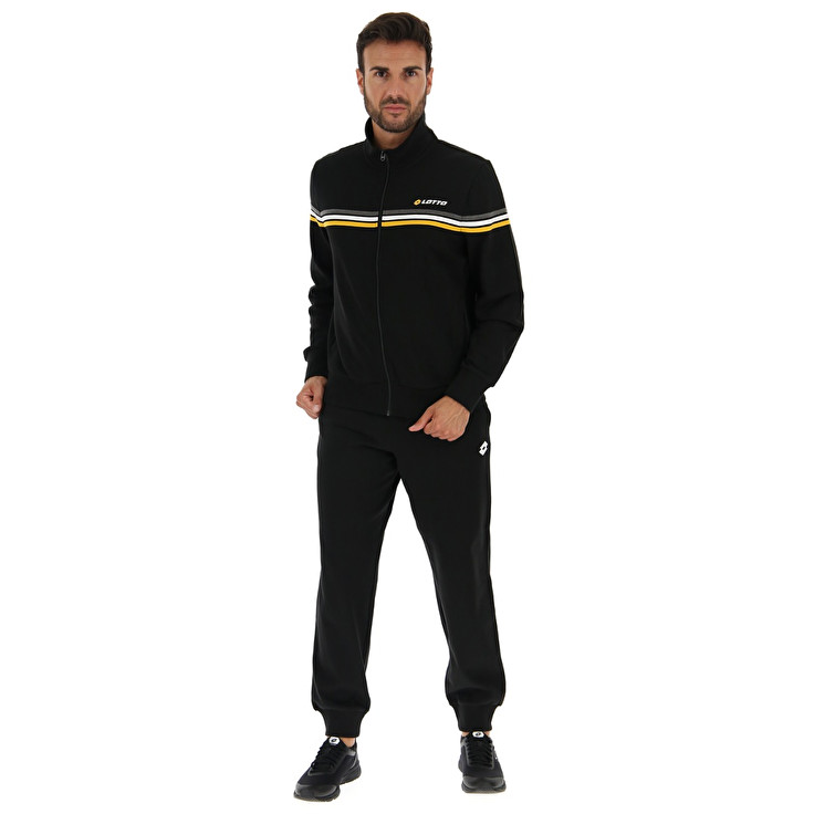 Lotto Suit Dual Iii Rib Fl Tracksuits Black | FVDKGF69