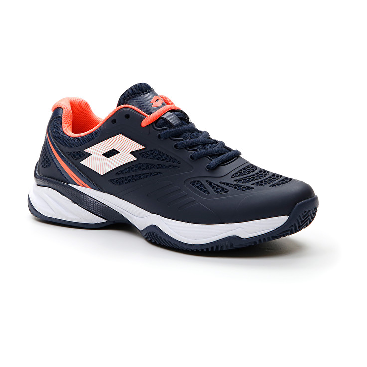 Lotto Superrapida 200 Ii Prt W Padel Shoes Navy / White / Coral | 28XK6Z9J