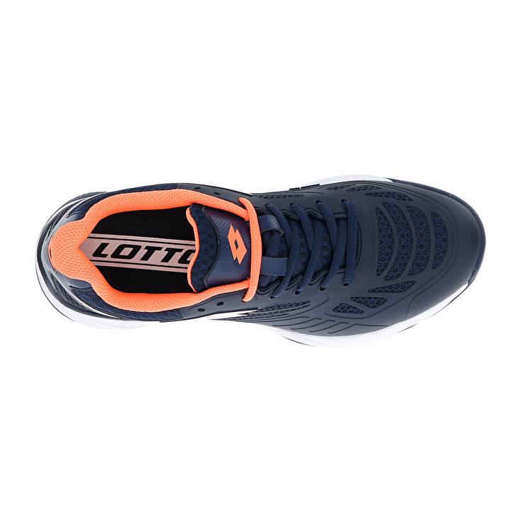 Lotto Superrapida 200 Ii Prt W Padel Shoes Navy / White / Coral | 28XK6Z9J