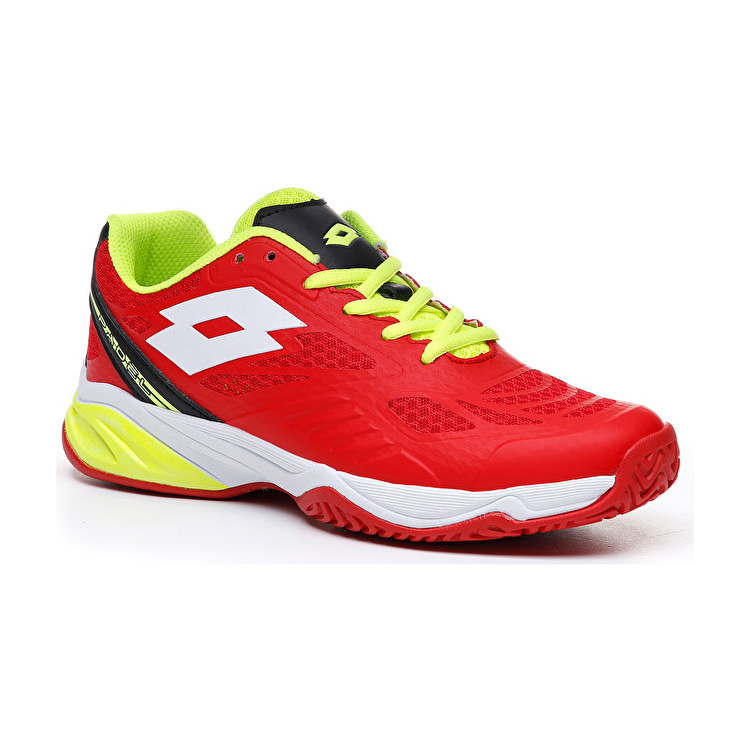 Lotto Superrapida 200 Jr L Padel Shoes Red / Green | BXKDVHDZ