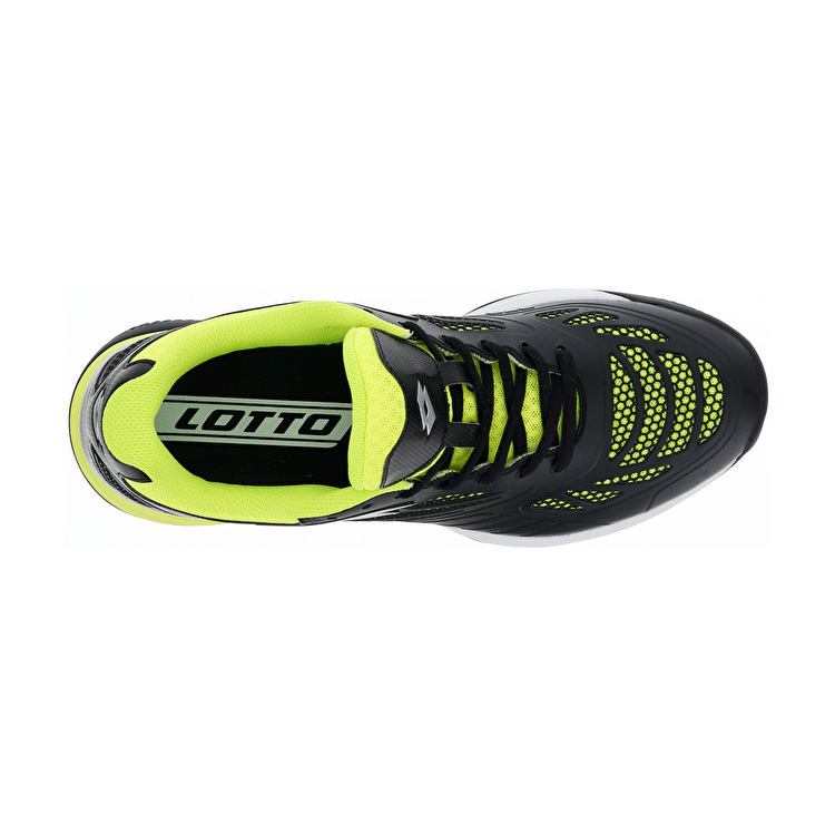 Lotto Superrapida 200 Padel Shoes Black / Green | 1MCK37B6