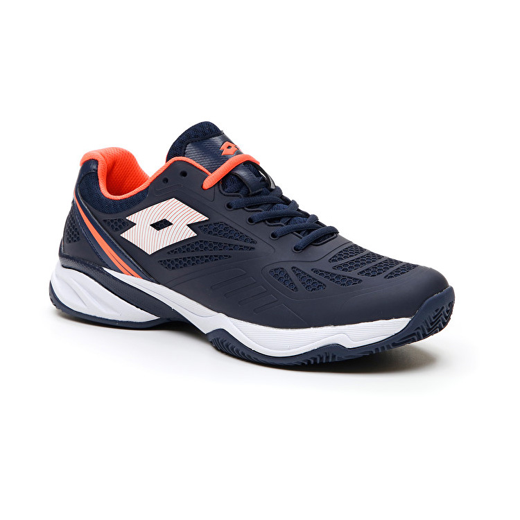 Lotto Superrapida 200 Prt Padel Shoes Navy / Coral | WHMRPVMZ