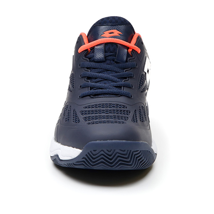 Lotto Superrapida 200 Prt Padel Shoes Navy / Coral | WHMRPVMZ