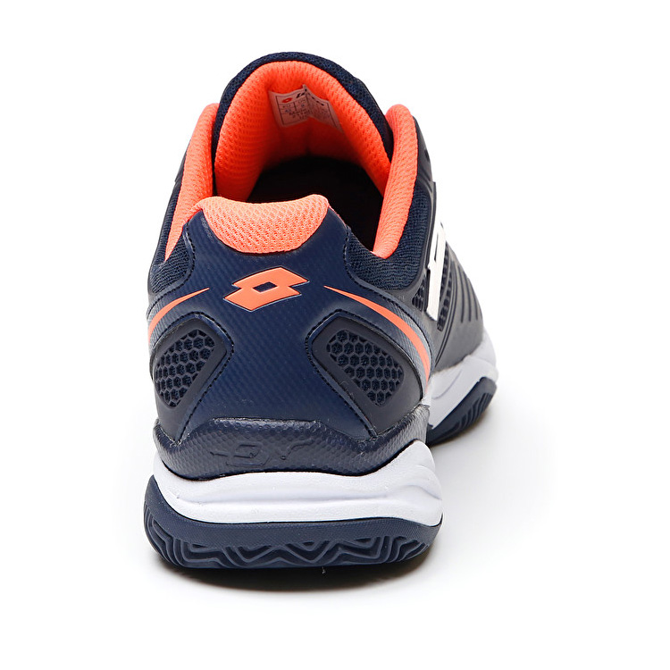 Lotto Superrapida 200 Prt Padel Shoes Navy / Coral | WHMRPVMZ