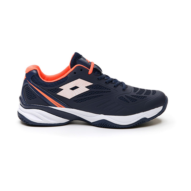 Lotto Superrapida 200 Prt Padel Shoes Navy / Coral | WHMRPVMZ