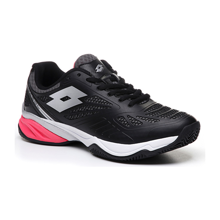 Lotto Superrapida 200 W Padel Shoes Black / Pink | WBAKYU0V