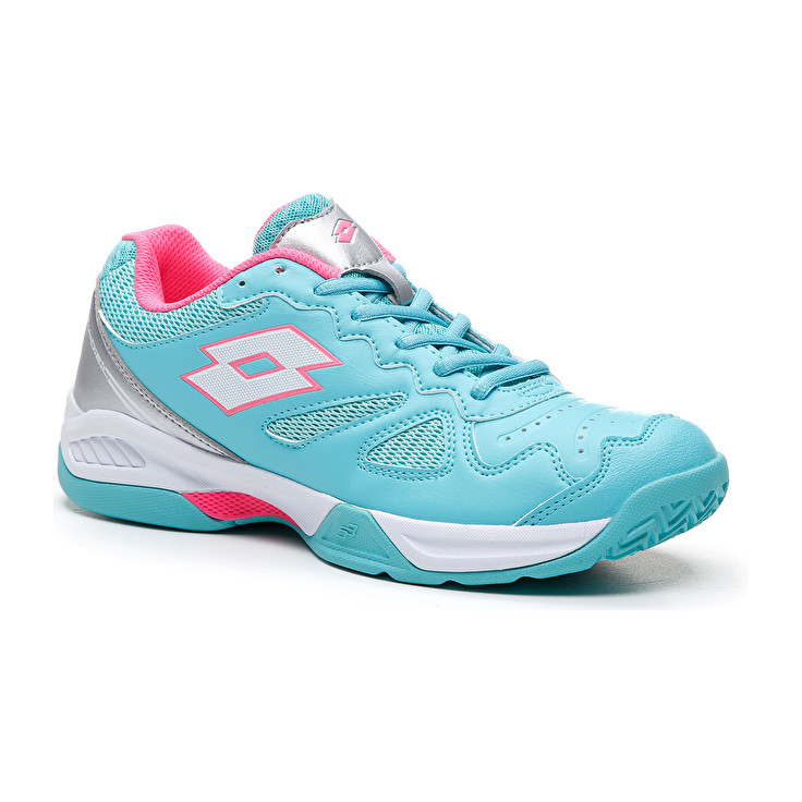 Lotto Superrapida 400 W Padel Shoes Blue / Pink / Silver | ZJ78OD1U