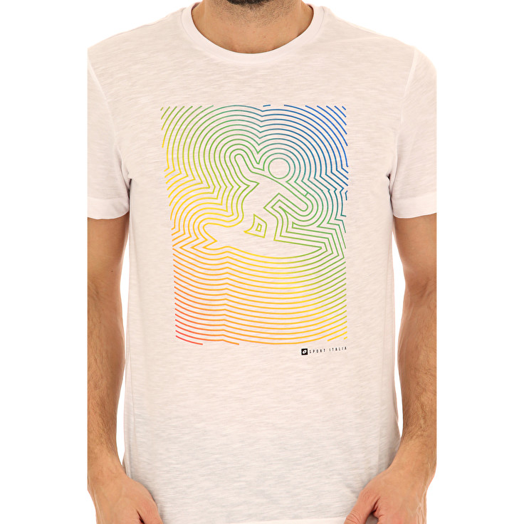 Lotto Tee Beach Backside T Shirts White | AKDW6NWK