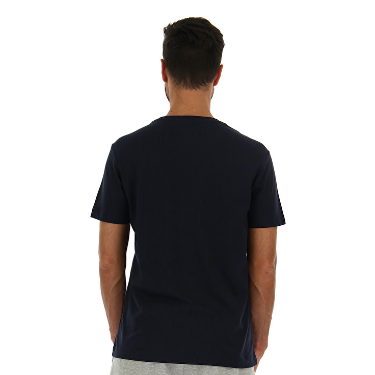 Lotto Tee Logo Js T Shirts Navy | ZACPCPW5