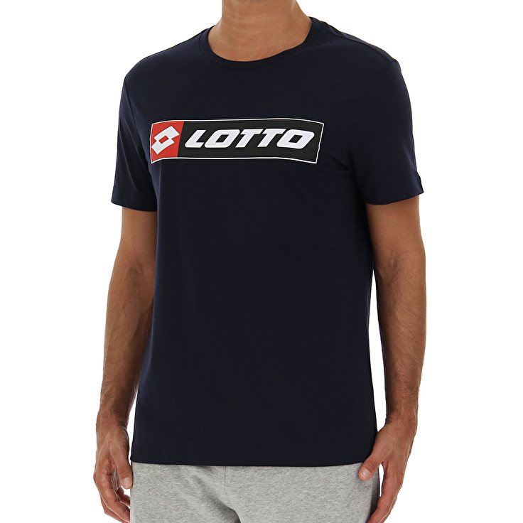 Lotto Tee Logo Js T Shirts Navy | ZACPCPW5