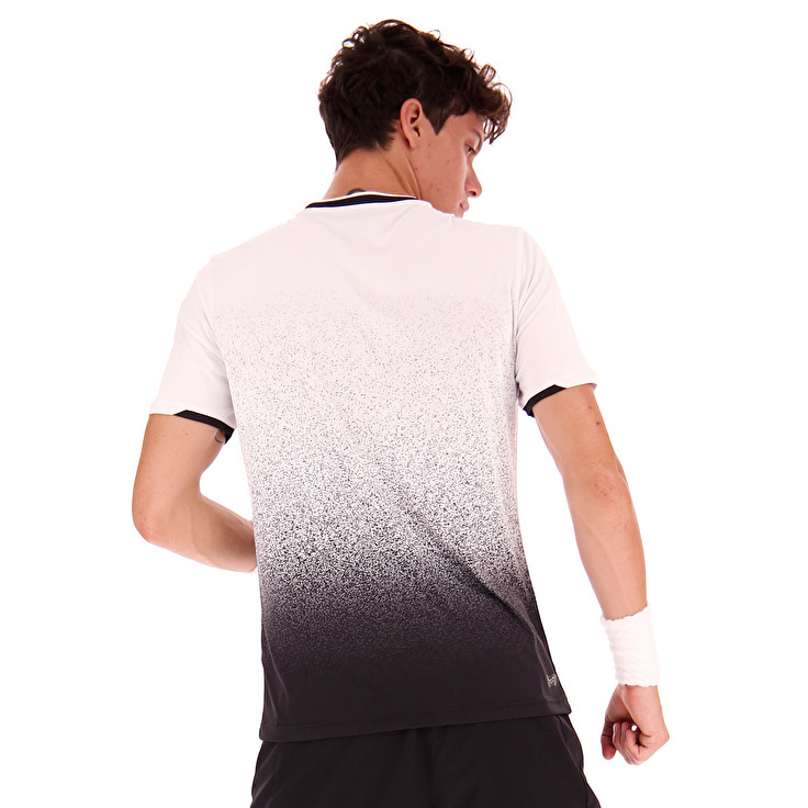 Lotto Tennis Tech T Shirts White / Black | DRCKMCL7