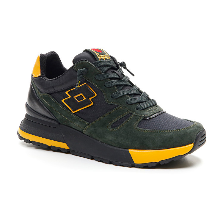 Lotto Tokyo Shibuya Sneakers Black / Green / Mango | XYFP0OOR