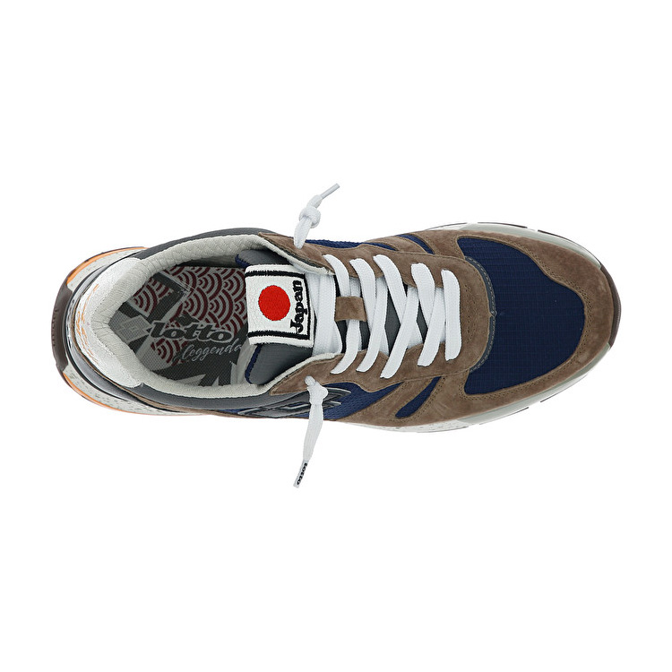 Lotto Tokyo Shibuya Sneakers Blue / Black / Brown | UJPSEJ3Z