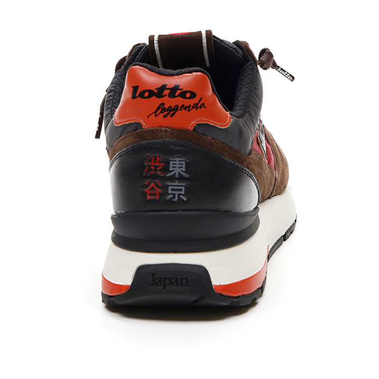 Lotto Tokyo Shibuya Sneakers Brown / Black / Pink | WQRKNO2W