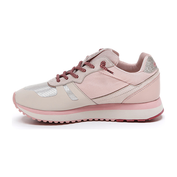 Lotto Tokyo Wedge Tech W Sneakers White / Brown / Pink | PBVROAUW