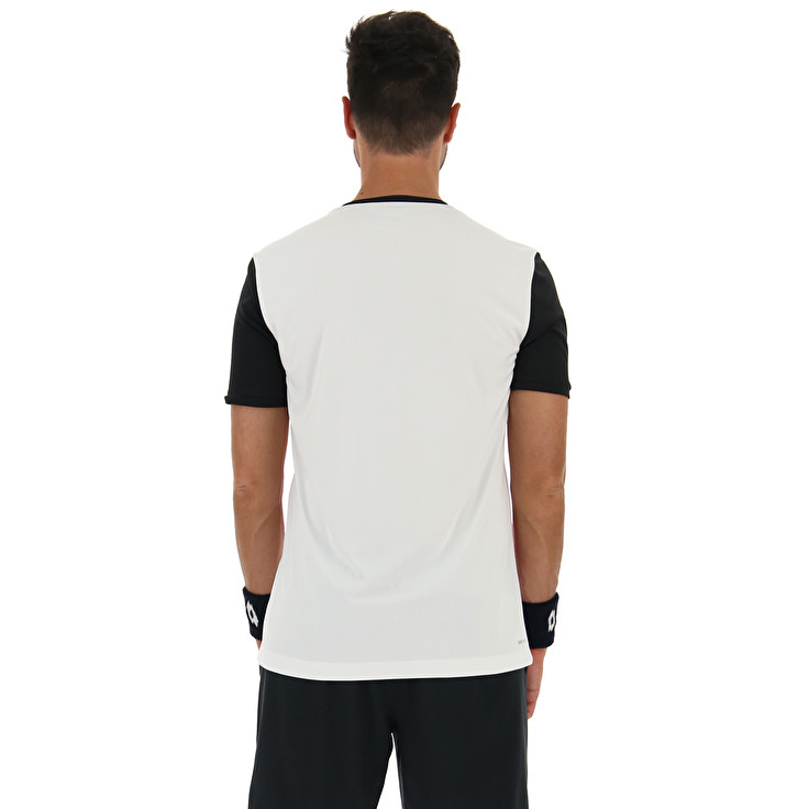 Lotto Top Ten Iii Prt1 Pl T Shirts White / Black | 12DVZJSQ