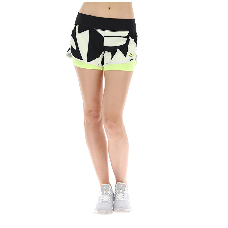 Lotto Top Ten W Iii Prt2 Pl Shorts White / Black | W1FEVTOD