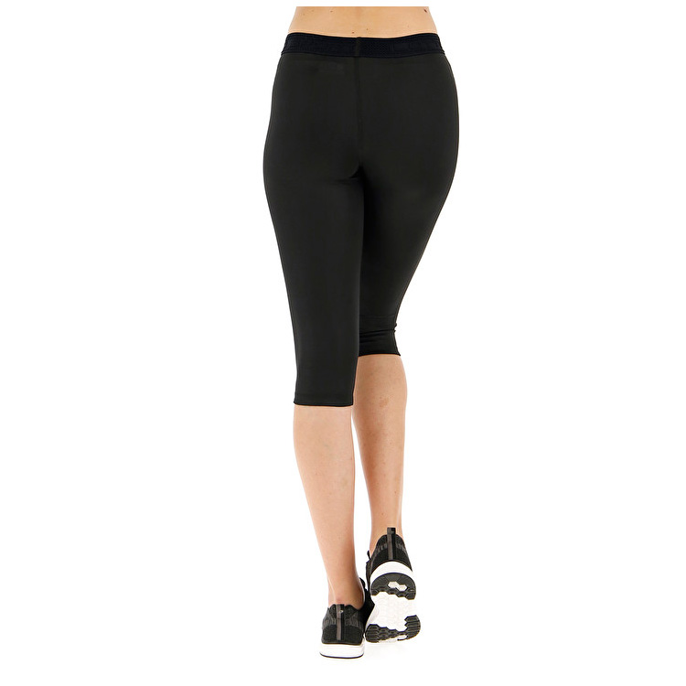 Lotto Vabene W Mid Cire' Leggings Black | N6WEUQCC