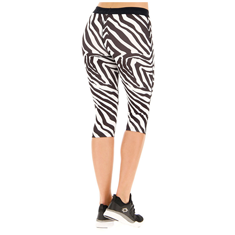 Lotto Vabene W Mid Leggings White / Black | 0LHNRQ7X