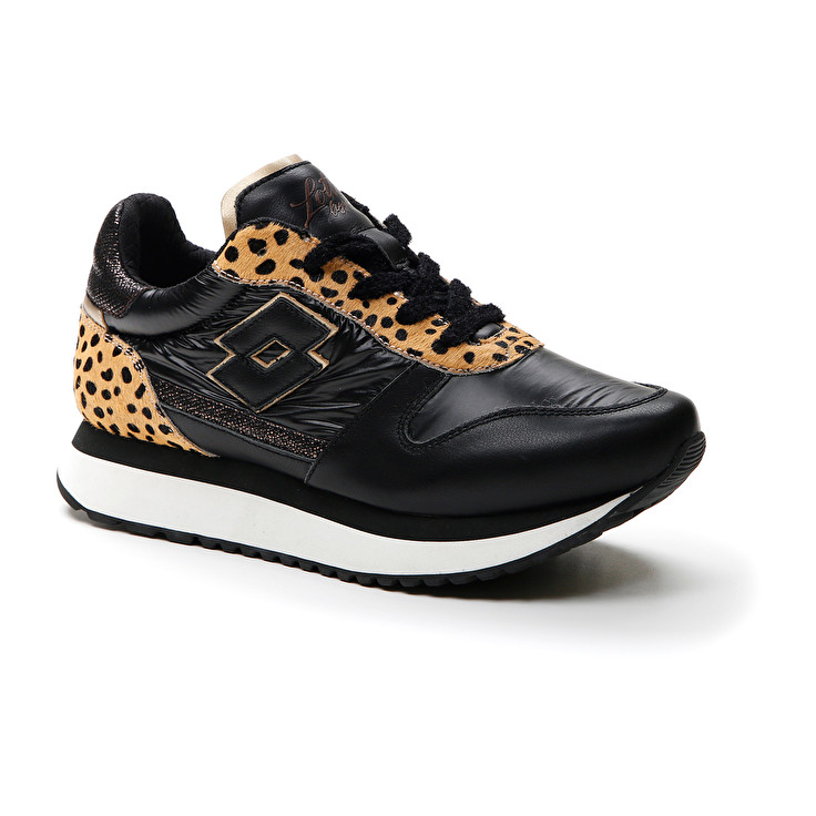 Lotto Wedge Leopard W Autograph Black | O8MCJ47O