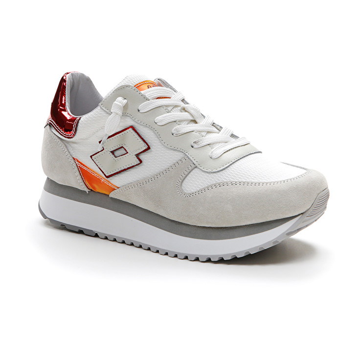 Lotto Wedge Net W Sneakers White / Grey | GE0W2N3L