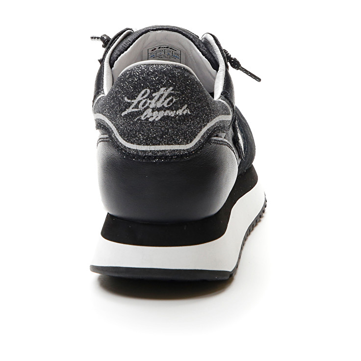 Lotto Wedge Silk W Sneakers Black | XXHINQ8Z