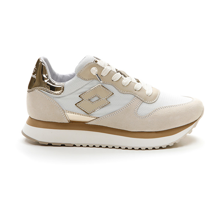 Lotto Wedge W Sneakers White / Brown | L2ZWBLAC