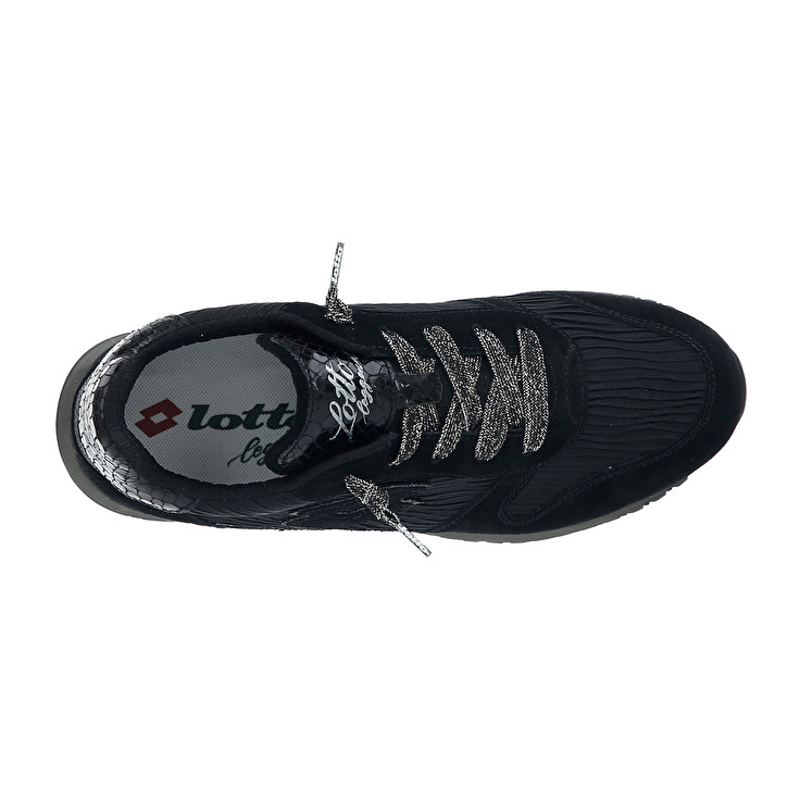 Lotto Wegde Black W Sneakers Black | J4GG7XWU