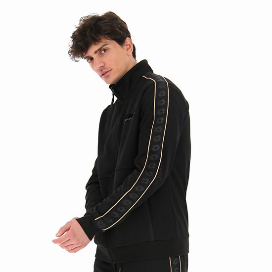 Lotto Athletica Classic Iv Sweat Fz Pl Sweatshirt Black | ZYAZFWM4