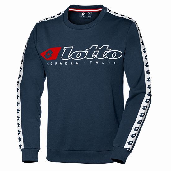 Lotto Athletica Due Sweat Sweatshirt Blue | JYZZSLDO