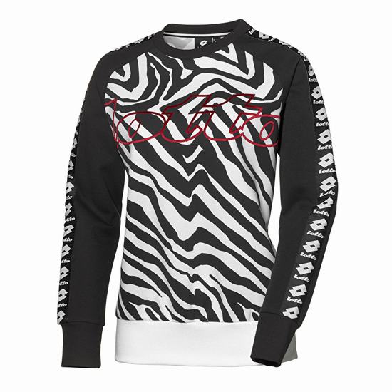 Lotto Athletica W Iii Sweat Sweatshirt White / Black | TBAMCQSI