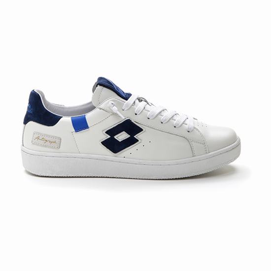 Lotto Autograph Block Sneakers White / Blue | GD7ZJZUP