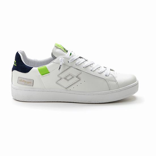 Lotto Autograph Block Sneakers White / Green / Blue | DANCUQM3