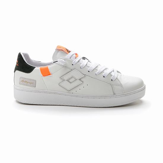 Lotto Autograph Block Sneakers White / Orange / Green | T84CUPCO