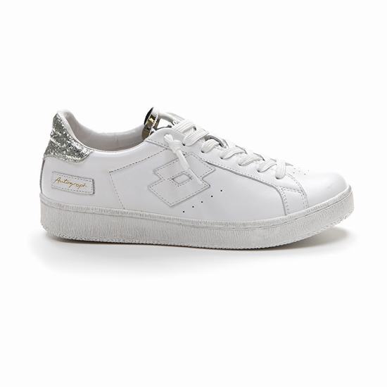 Lotto Autograph Glitter W Sneakers White | FTVX7MAY