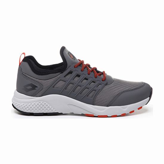 Lotto Breeze Free Iv Lifestyle Shoes Grey / Black / Red | H6RVA0FC