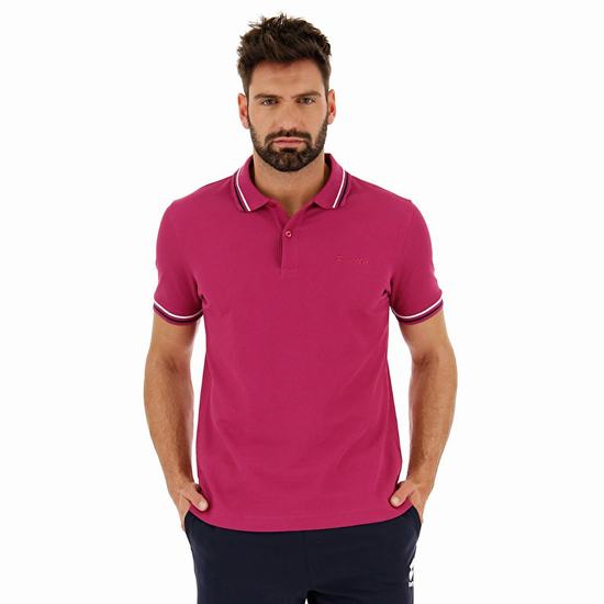 Lotto Classica Polo Shirts Red | YEM2I0LR