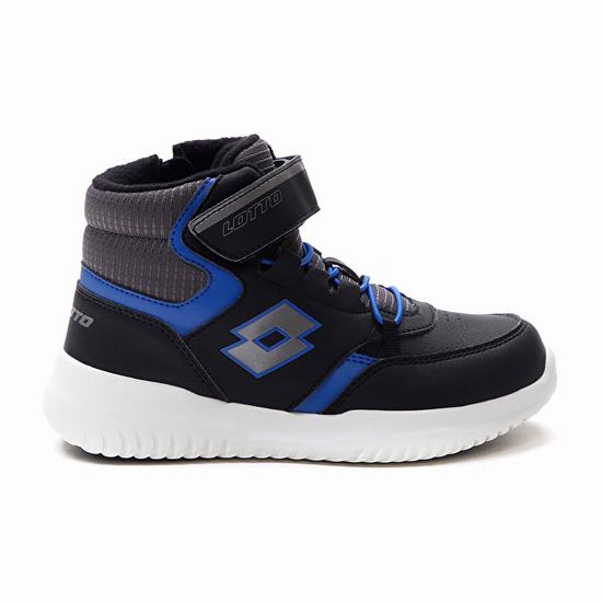 Lotto Fuga Amf Mid Cl Sl Sneakers Black / Blue | CGJNERDN