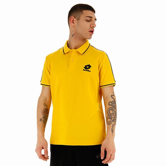 Lotto Lipari Pq Polo Shirts Gold | 5TN4MPWC