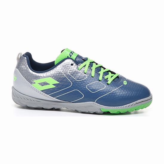 Lotto Maestro 700 Tf Jr Soccer Shoes Blue / Silver / Green | PGYLHK1Q