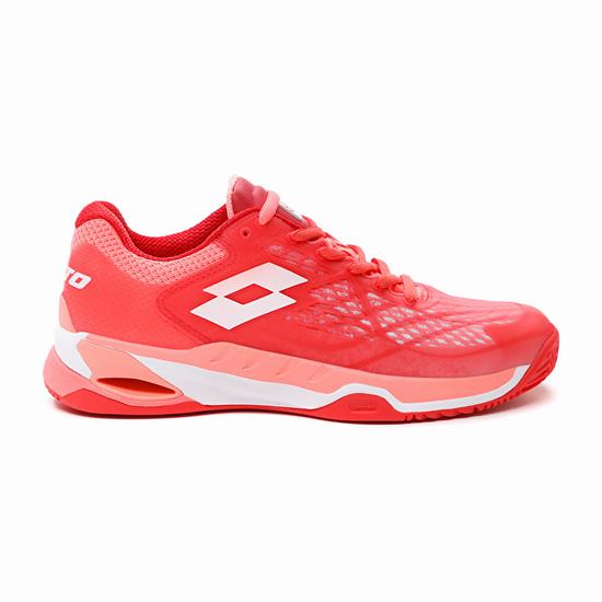 Lotto Mirage 100 Cly W Tennis Shoes Red / White / Rose | LDUMCZRO