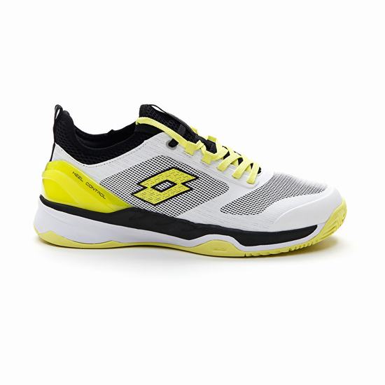 Lotto Mirage 200 Cly Tennis Shoes White / Yellow / Black | HGLBCRMX