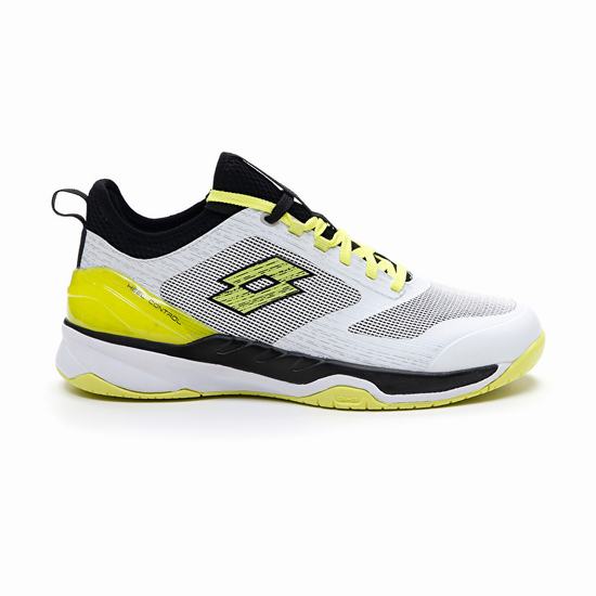 Lotto Mirage 200 Spd Tennis Shoes White / Yellow / Black | OTGQLSSC