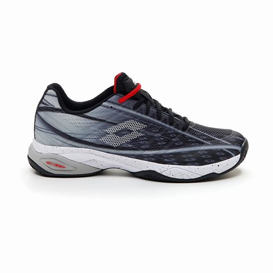 Lotto Mirage 300 Cly Tennis Shoes Black / White / Red | 8AADYKNE