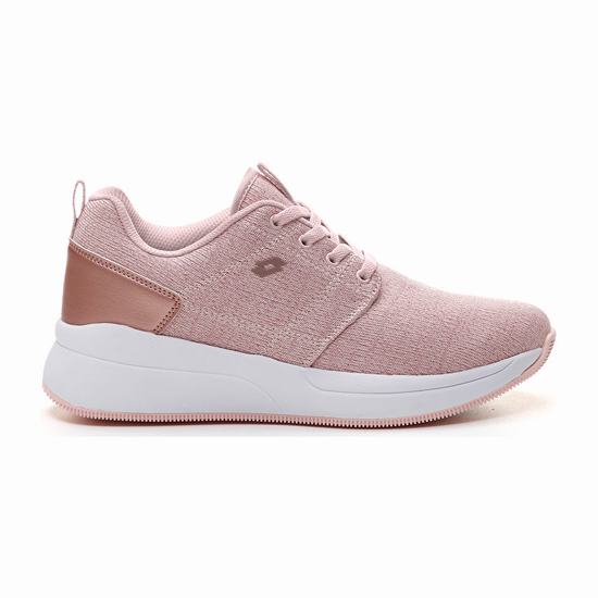 Lotto Queen Amf Glit W Lifestyle Shoes Pink | EQTXRA2B