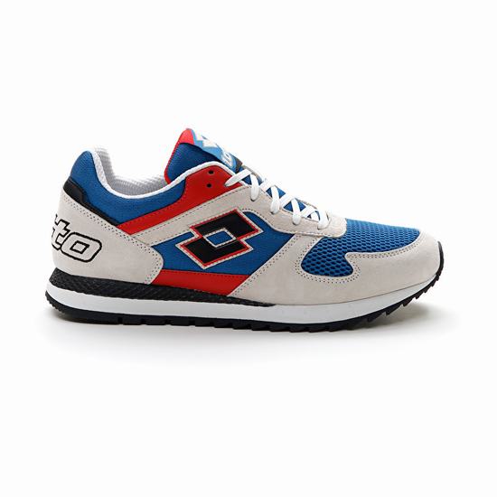 Lotto Runner Plus '95 Iii Sneakers Blue / Red / Grey | VEGC7LAB