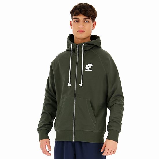 Lotto Smart Sweat Fz Hd Ft Lb Sweatshirt Green | 5ON9D1AV