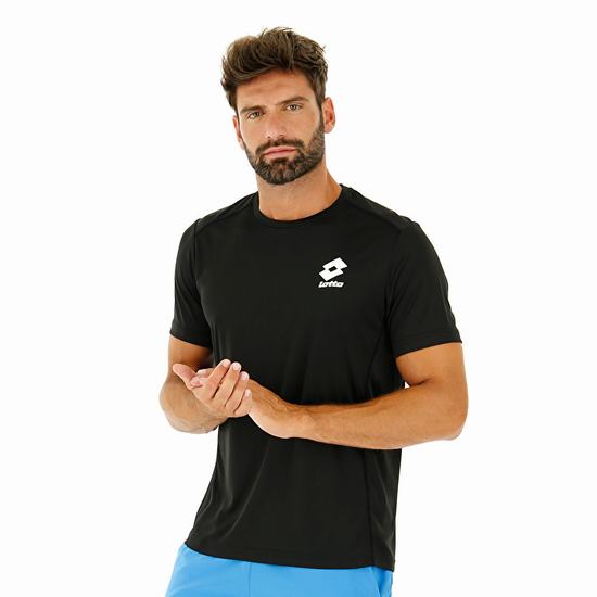 Lotto Smart T Shirts Black | PYSER2IC