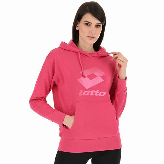 Lotto Smart W Ii Sweat Hd Ft Sweatshirt Red | TAZCY8AU